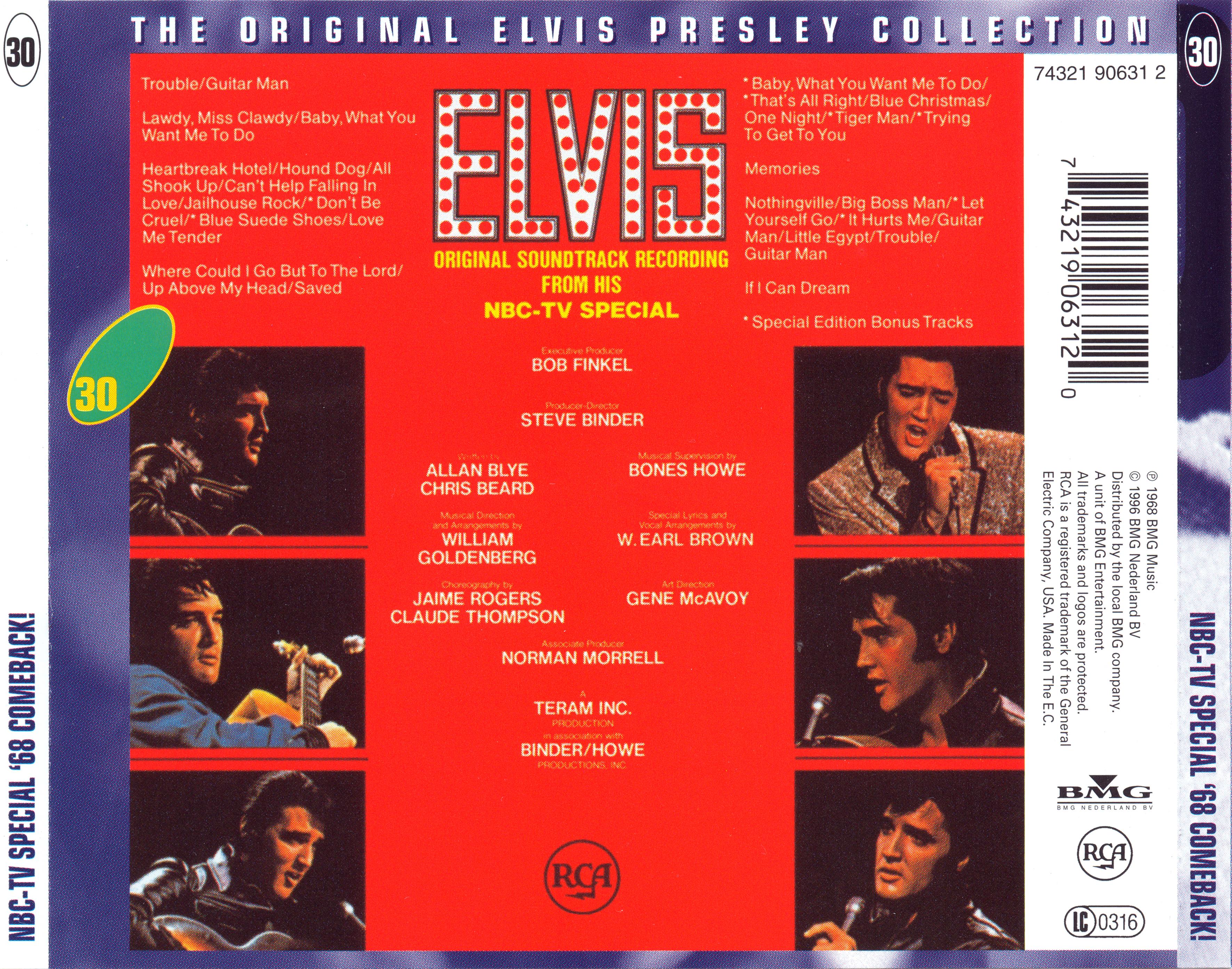 Elvis Presley  The Original Elvis Presley Collection 30; Nbc Tv Special : Back